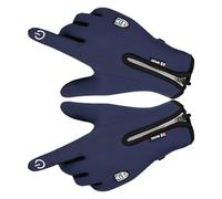 Gants tactiles,Gants de jeu respirants avec fermeture éclair anti-transpiration - Doigt tactile avec doublure en flanelle douce avec paume en gel de silice et design antidérapant, prend en charge pres