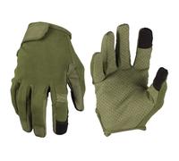 Gants tactiles légers - MIL-TEC - Mil-Tec Olive - Manchette courte - Doigts renforcés - Paumes ventilées XL