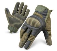 Gants tactiques Army Green cuir PU écran tactile coque rigide pour Airsoft | Conception Army Green avec coque rigide, paume antidérapante et écran tactile pour vélo, moto, randonnée, chasse et Airsoft