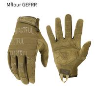 Gants tactiques d'extérieur pour écran tactile, entraînement, Sport, escalade, tir, chasse, équitation, vélo, mitaines antidérapantes à doigt complet Black