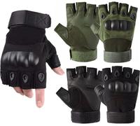 Gants Tactiques Gants De Protection Militaire Sans Doigts Gants De Survie Xl