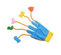 Gants Teaser Pour Chat - Jouet Teaser En Peluche À 5 Doigts, Jeu Interactif À Longue Queue | Gants Anti-Stress Pour Chat, Mitaines À Cloche Souple Pour Chats D'intérieur, Chatons, Exercice Amusant, En