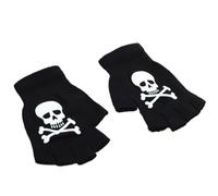 Gants Thermiques Chauds Et Tendance Mitaines Squelette Élégantes pour Temps Froid Halloween Hiver Cyclisme Ski Fiber De Polyester