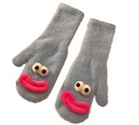 Gants Thermiques Chauds Mitaines Épaisses Et Élégantes Doigt Complet Dessin Animé Élégant pour Filles Femmes Mitaines en Fourrure pour Chauds Doux