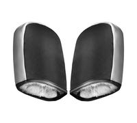 Gants thermiques de moto, équipement de guidon réfléchissant, moufles générales pour temps froid, design en cuir isolé imperméable, accessoire de motoneige pour moto, scooter, protection d'hiver