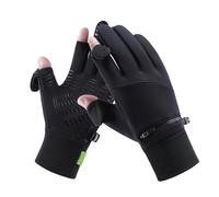 Gants Thermiques d'hiver Écran Tactile D'hiver For Hommes Et Femmes Gants De Neige Chauds En Velours For L'extérieur Temps Froid(Black,XL)