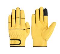 Gants Thermiques d'hiver Gants De Sports Plein Air, Équipement Cycliste, Golf Respirants For Hommes Temps Froid(Yellow,Large)