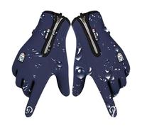 Gants Thermiques d'hiver, Gants d'hiver à glissière pour écran Tactile pour Hommes Femmes, résistants à l'eau avec Doublure Thermique en Flanelle Douce pour la Course à Pied, Le Cyclisme