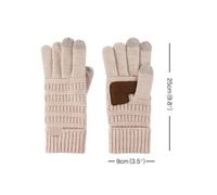 Gants Thermiques d'hiver Gants Tricotés Unisexes À Cinq Doigts En Laine For Écran Tactile, Chauds, For L'extérieur, Hiver Temps Froid(Blue)