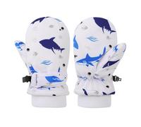 Gants thermiques épais pour enfants - Gants d'hiver chauds pour le ski et les éclaboussures - Coupe-vent - Motif dessin animé