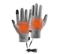 Gants thermiques - Moufles épaisses et chaudes | Chargeur USB pour écran tactile | Gants coupe-vent à isolation thermique | Pour le travail, le cyclisme, le ski, la neige, l'équitation, la conduite