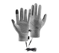 Gants thermiques - Moufles épaisses rechargeables via USB, écran tactile et coupe-vent pour cyclisme, ski, moto, pêche, randonnée et temps froid, ergonomiques