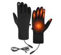 Gants thermiques PowerWarm - Gants d'hiver rechargeables, construction en tissu antidérapant, design chauffé par USB avec fonction écran tactile | Sports de neige tirer les trajets en plein air