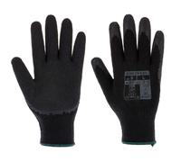 Portwest A150 Gant tricoté enduit Latex Classique Noir, XL