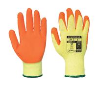 Gants tricoté Portwest enduit Latex Fortis A150 Jaune / Orange 7