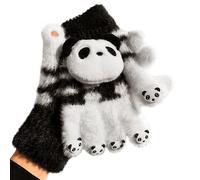 Gants Tricotés À Doigts Complets - 1 Paire Doux et Mignons à Motif Panda - Gants Filles Hiver Pleine Main,pour les Femmes, Adultes, Adolescents, Étudiants, Déplacements, Voyages, Aventures, Sorties en