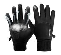 Gants tricotés pour adultes, gants d'hiver pour femmes Touchscreen - Gants chauds avec doublure thermique en tricot,Gants à doigts entiers doublés en polaire épais et résistant pour conduire, courir