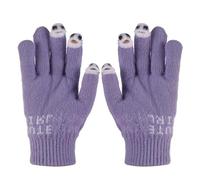 Gants Tricotés pour Écran Mitaines d'hiver À Doigts Complets Extensibles Et Chauds À Trois Doigts Exposés pour Filles Et Adolescentes Tricot pour Femmes avec pour Femmes Et