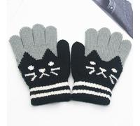 Gants Tricotés Pour Enfants, Nouvelle Collection Hiver 2021, Mitaines Chaudes Avec Dessin Animé De Chats Mignons Pour L'Extérieur