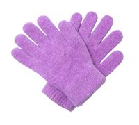 Gants Tricotés Pour Femmes Gants À Cinq Doigts En Fourrure De Lapin Automne Et Hiver Gants Magiques Tricotés Élastiques Épais Et Chauds Pour Hommes Et Femmes Gants À Doigts Fendus Violet Clair