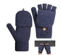 Gants tricotés sans doigts - Couverture à rabat convertible, construction en fil, conseils ouverts pratiques, ajustement confortable du poignet | Hiver pour la randonnée Cyclisme Alpinisme Trekking