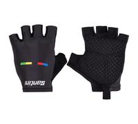 Santini Uci World Champion 2025 Short Gloves Noir L Homme Black