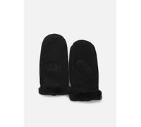 Gant à logo brodé en peau de mouton retournée UGG pour femme | UGG UE in Black, Taille S/M, Shearling