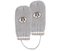 Gants ultra doux, doublées fausse fourrure gris 2/4A