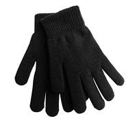 Gants unisexes de couleur unie pour l'automne et l'hiver en tricot extensible pour l'extérieur, le cyclisme, la conduite, mitaines courtes pour femmes