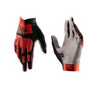 Gants VTT LEATT 4.0 LITE Rouge Palmo Nanogrip Protection Poignets ReaFlex CE