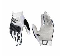 Gants VTT LEATT LITE 4.0 Blanc Protection Paume Nanogrip Et Gel ReaFlex