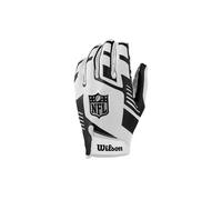 Wilson NFL Gants de réception extensibles Taille enfant Blanc/noir