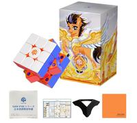 GANV100 Cube de l'année bissextile du cheval 3 x 3 x 3, taille 2.2 in / 55 mm, manuel d'instructions de réglage japonais et instructions de résolution sur 6 côtés, support et chiffon inclus, réglable