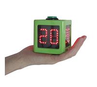 GANXIN Horloge de tir de poker avec compte à rebours des secondes pour tournoi de poker/casino/échecs, 20/30 secondes et temps personnalisé, minuteur cube à 4 côtés (petit, vert)