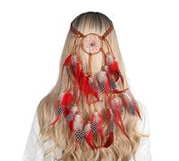 GANYKQ Bandeau ethnique avec perles décorées - Créoles uniques pour femme - Pour prendre des photos et des attrape-rêves