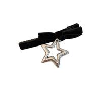 GANYKQ Barrette à cheveux élégante en forme d'étoile avec pendentif en forme de cœur - Accessoires de coiffure tendance pour filles
