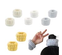 GANYKQ Bracelet souple en peluche pour le lavage du visage, du poignet, des cheveux, serviette de lavage, tissu renversé