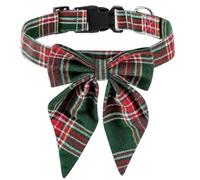 GANYKQ Collier de Noël pour animaux de compagnie avec nœud papillon - Accessoires de costume pour animal domestique - Collier de vacances pour chaton