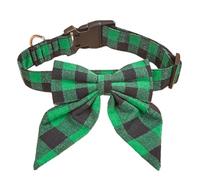 GANYKQ Collier de Noël pour animaux de compagnie avec nœud papillon - Accessoires de costume pour animal domestique - Collier de vacances pour chaton