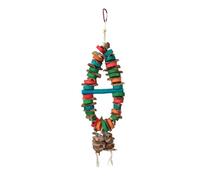 GANYKQ Jouet à mâcher pour perroquets - Cage à oiseaux - Jouet en bois pour inséparables et conures