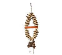 GANYKQ Jouet à mâcher pour perroquets - Cage à oiseaux - Jouet en bois pour inséparables et conures