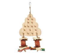 GANYKQ Jouet à oiseaux pour perroquet - Jouet à picer - Bloc de meulage - Jouet en liège pour petits oiseaux - Puzzle en bois pour inséparables et conures