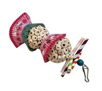 GANYKQ Jouet pour oiseau naturel à mâcher pour perroquet, perruche, simple/double