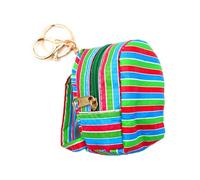 GANYKQ Porte-clés en forme de filet de pêche pour voiture et écouteurs, 6 sacs à dos, as described