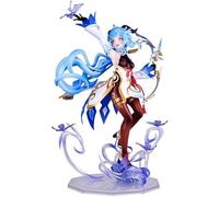 Ganyu Jeu de dessin animé PVC Action Figure Statues Modèle Papillon Ganyu Anime Personnage Collection Décoration de gâteau (C 28 cm)