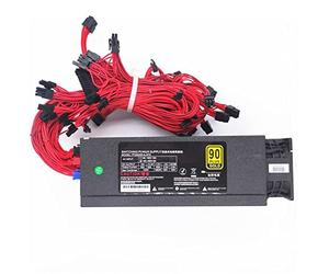 GANYUU Bloc d'alimentation modulaire 2000 W pour l'exploitation minière 110 220 V ATX Bitcoin pour ordinateur PC Source d'alimentation RX580 RX570 RX470 Support 9 GPU