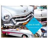 Ganz in Weiß - Elegante Oldtimer der Fünfziger Jahre (Wandkalender 2026 DIN A4 quer), CALVENDO Monatskalender: Weiße Oldtimer der führenden US-Automarken in Kuba