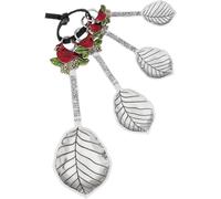 Ganz Lot de 4 cuillères doseuses Cardinal Rouge Argent