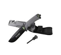 Ganzo Couteau de survie G8012-GY Couteau de chasse Gris