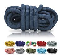 Ganzoo corde PPM 5 m, 8 mm, tressée ronde en polypropylène multifilament, coloris bleu jean jeansblau, légère, se coupe et se positionne facilement, pour noeuds, tressage, laisses, colliers, gréements